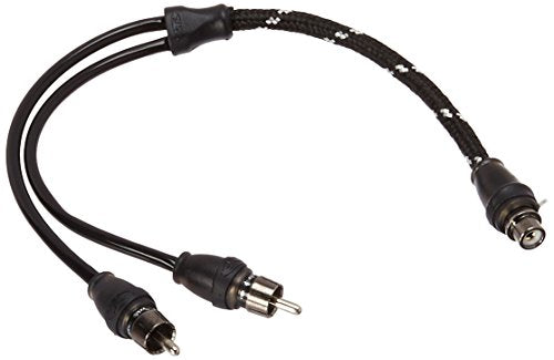 Rockford Fosgate RFITY-1F Y Adapter 2 Male to 1 Female Signal Cable Rockford Fosgate RFITY-1F Y Adapter 2 Male to 1 Female Signal Cable